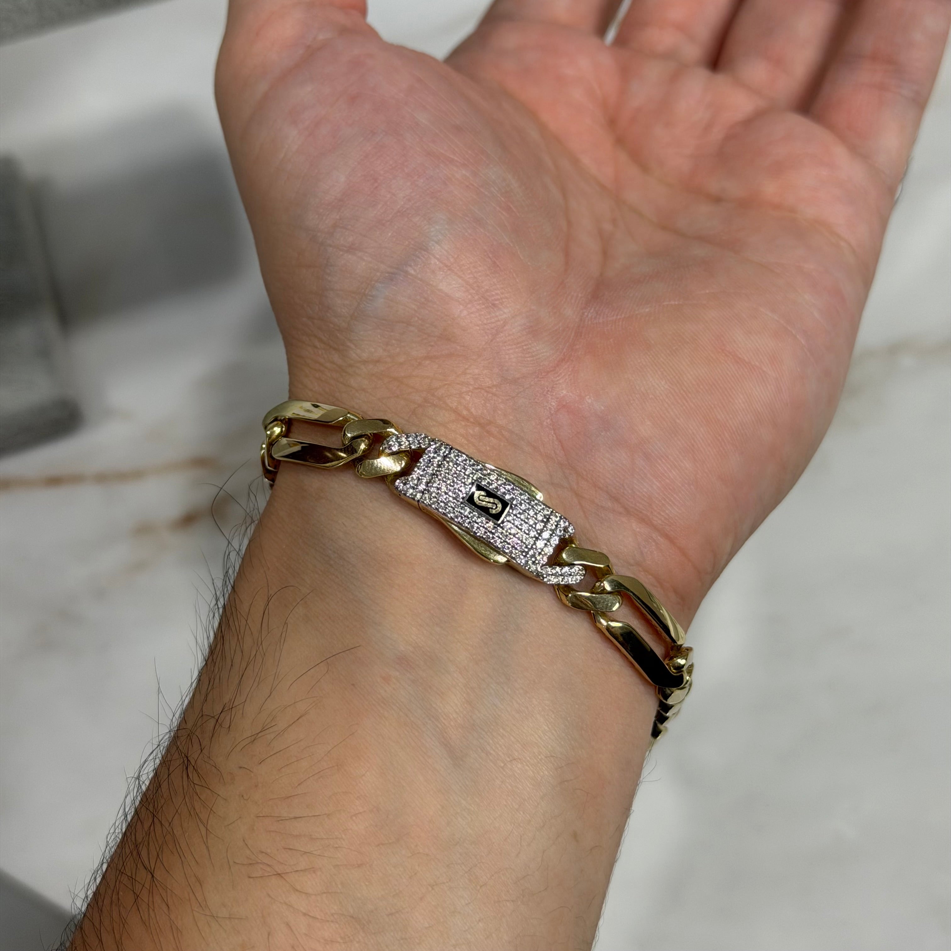Pulso Fígaro Monaco Chain Oro 10K