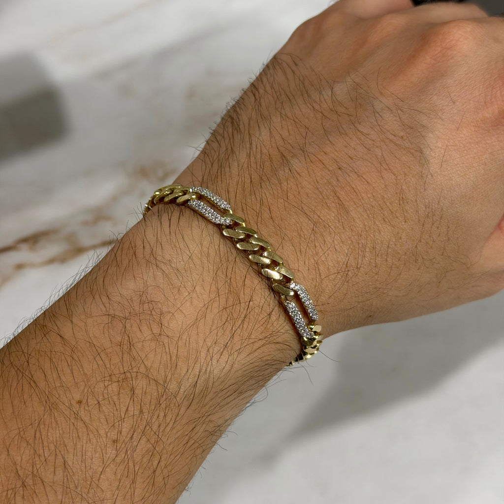 Pulso Fígaro Swarovski Oro 10K