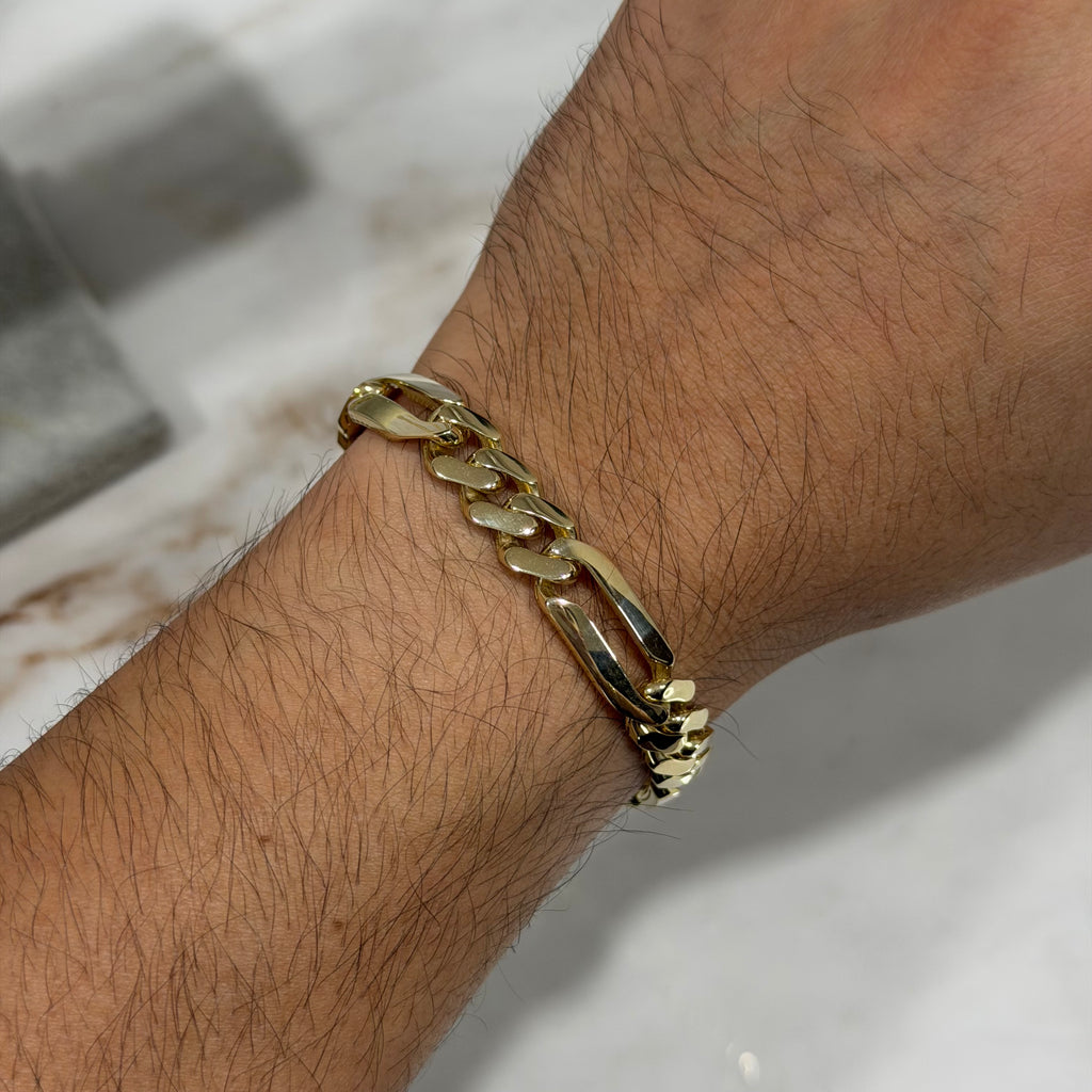Pulso Fígaro Ancho Oro 10K