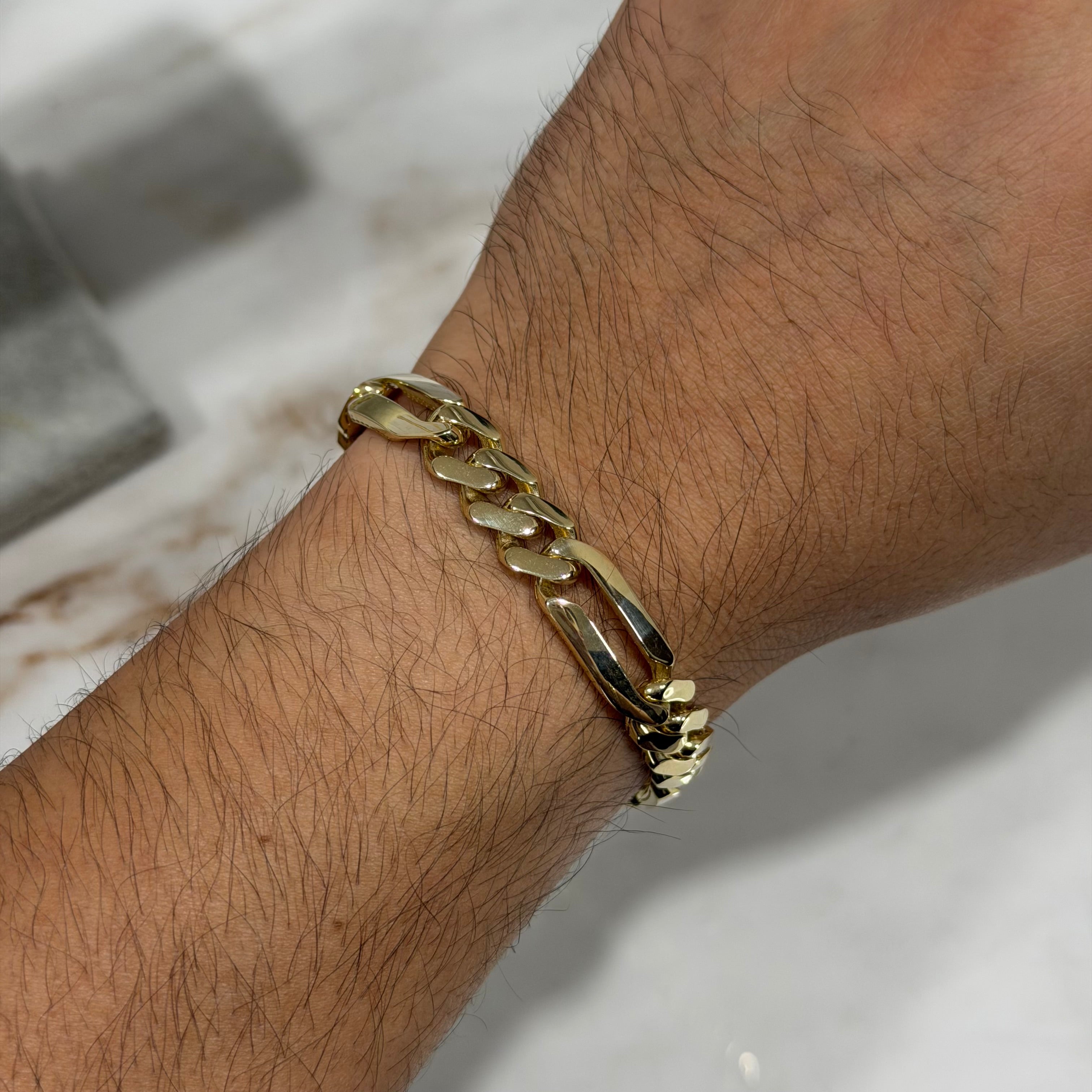 Pulso Fígaro Ancho Oro 10K