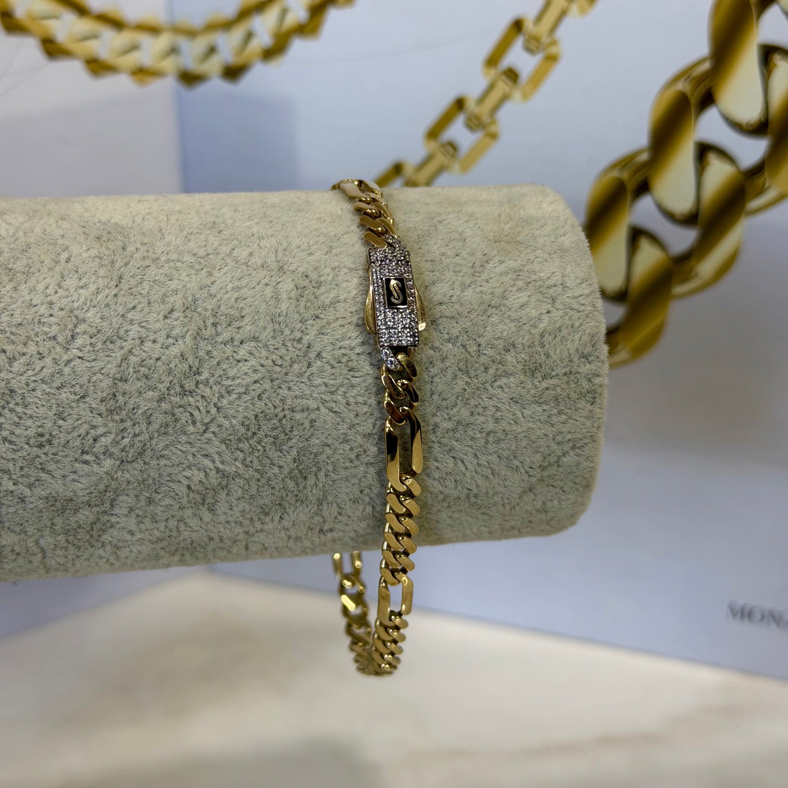 Pulso Fígaro Monaco Chain Oro 10K