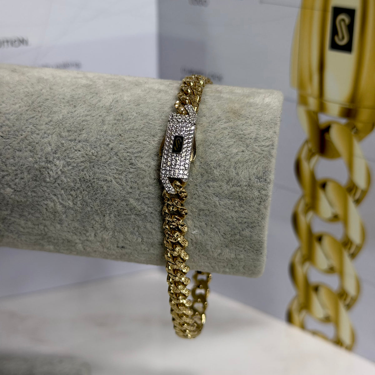 Pulso Classic Diamantado Oro 14K 🔥