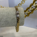 Pulso Classic Swarovski Baguette Oro 10K