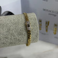 Pulso Classic Swarovski Baguette Oro 10K