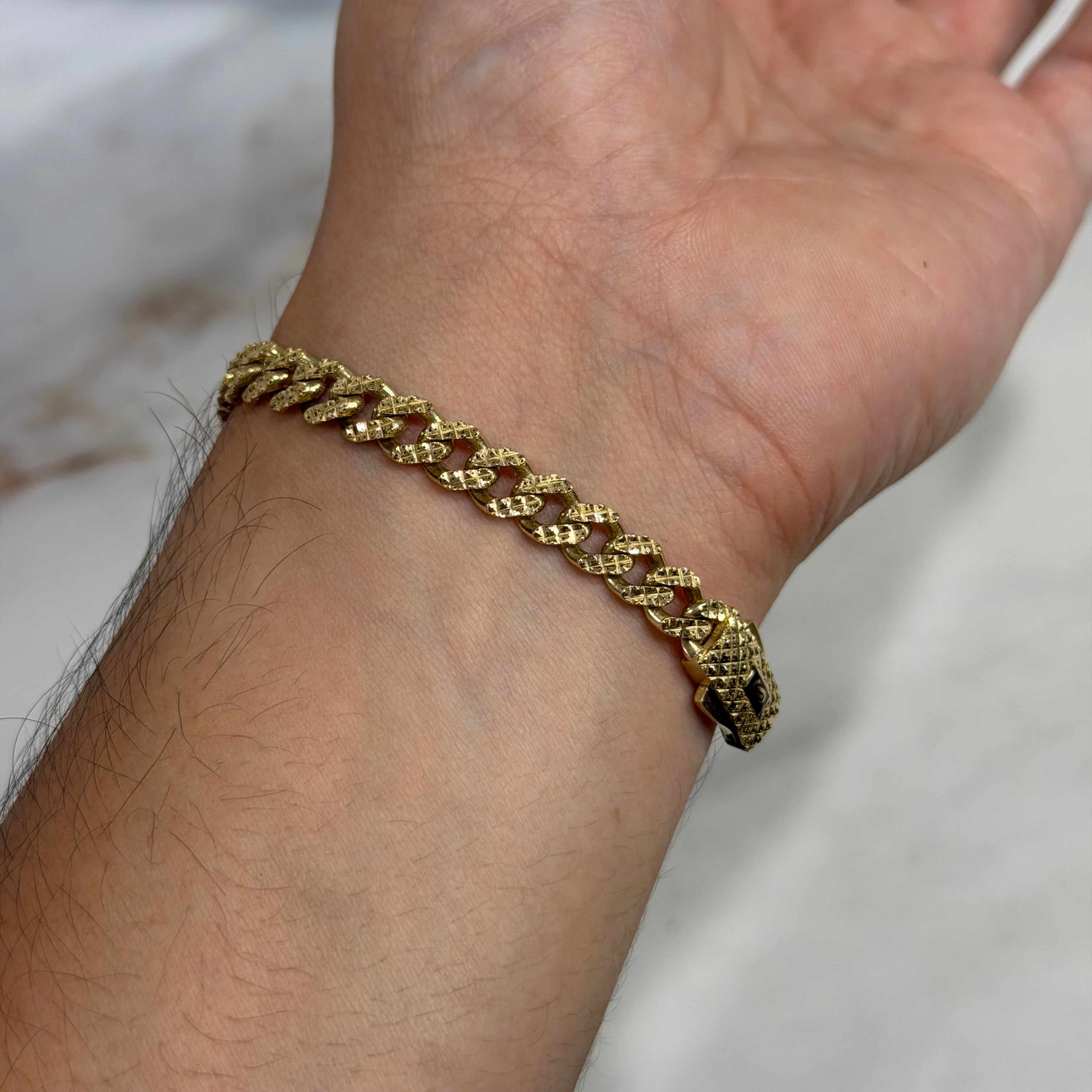 Pulso Classic Corto Diamantado Oro 10K