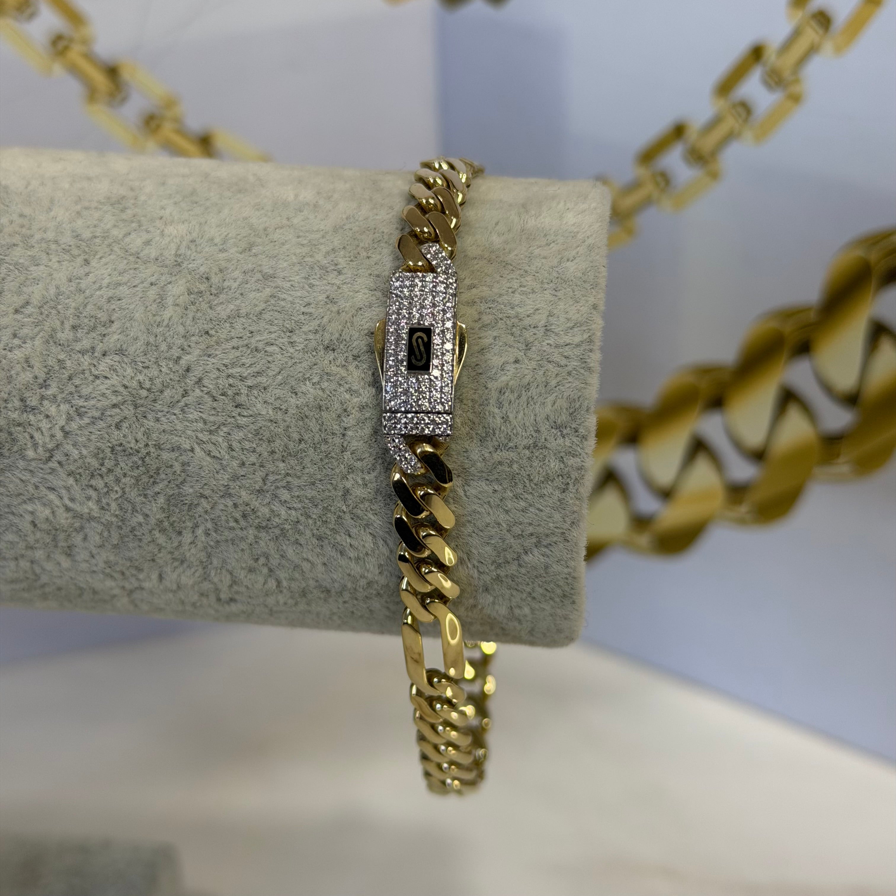 Pulso Fígaro Monaco Chain Oro 10K