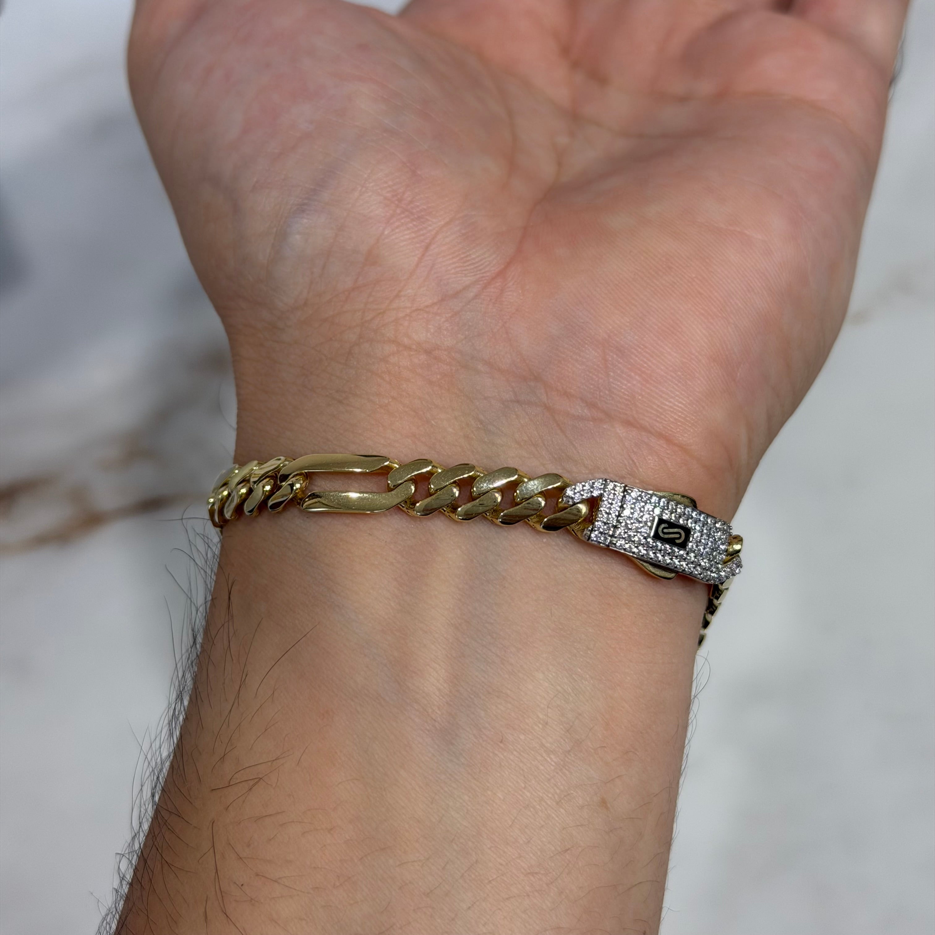 Pulso Fígaro Monaco Chain Oro 10K