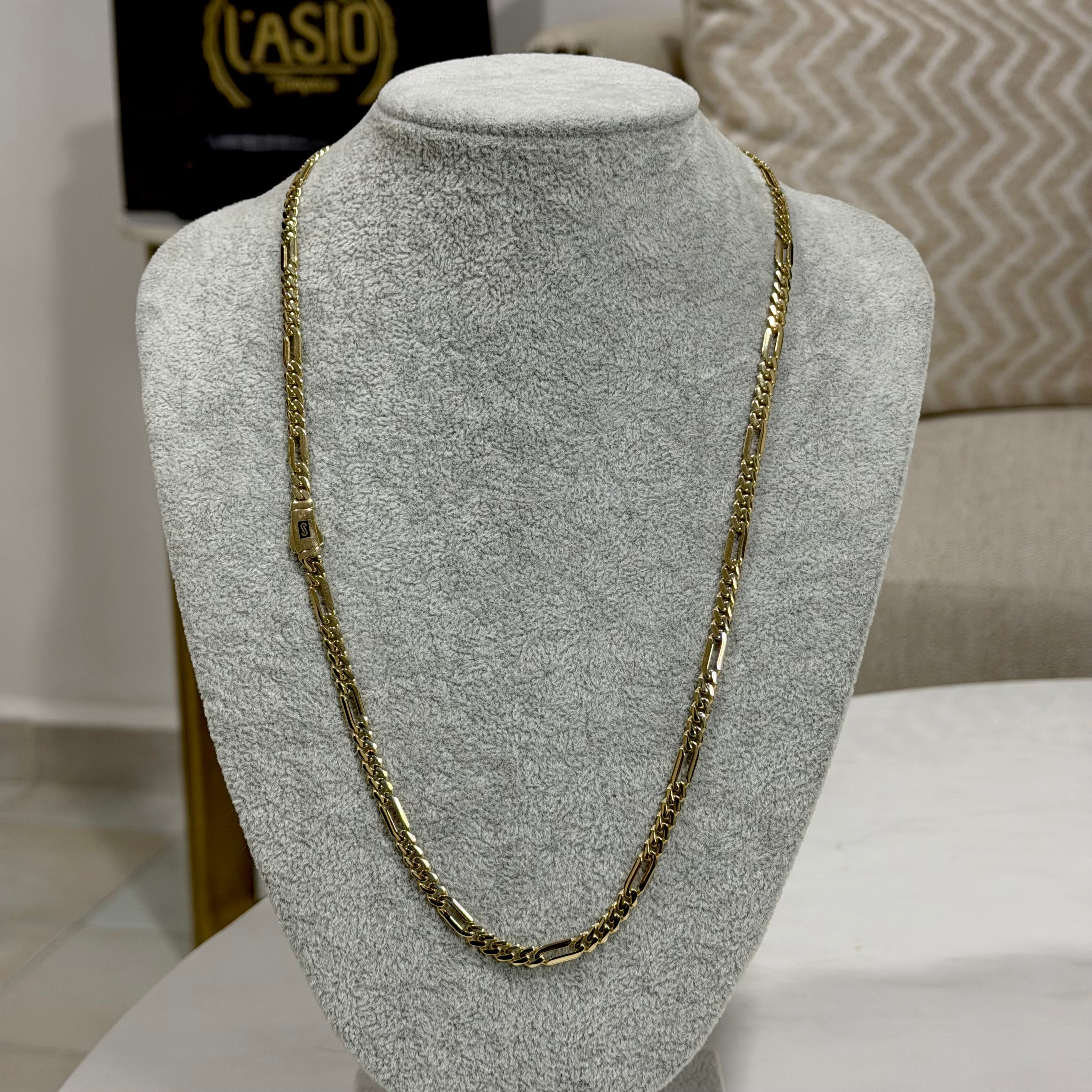 Cadena Fígaro Monaco Chain Oro 10K