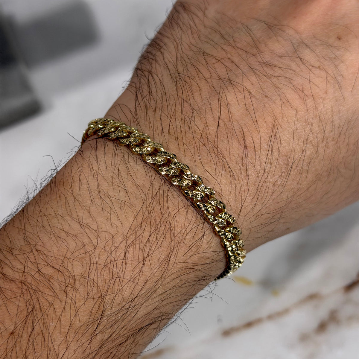 Pulso Classic Diamantado Oro 14K 🔥