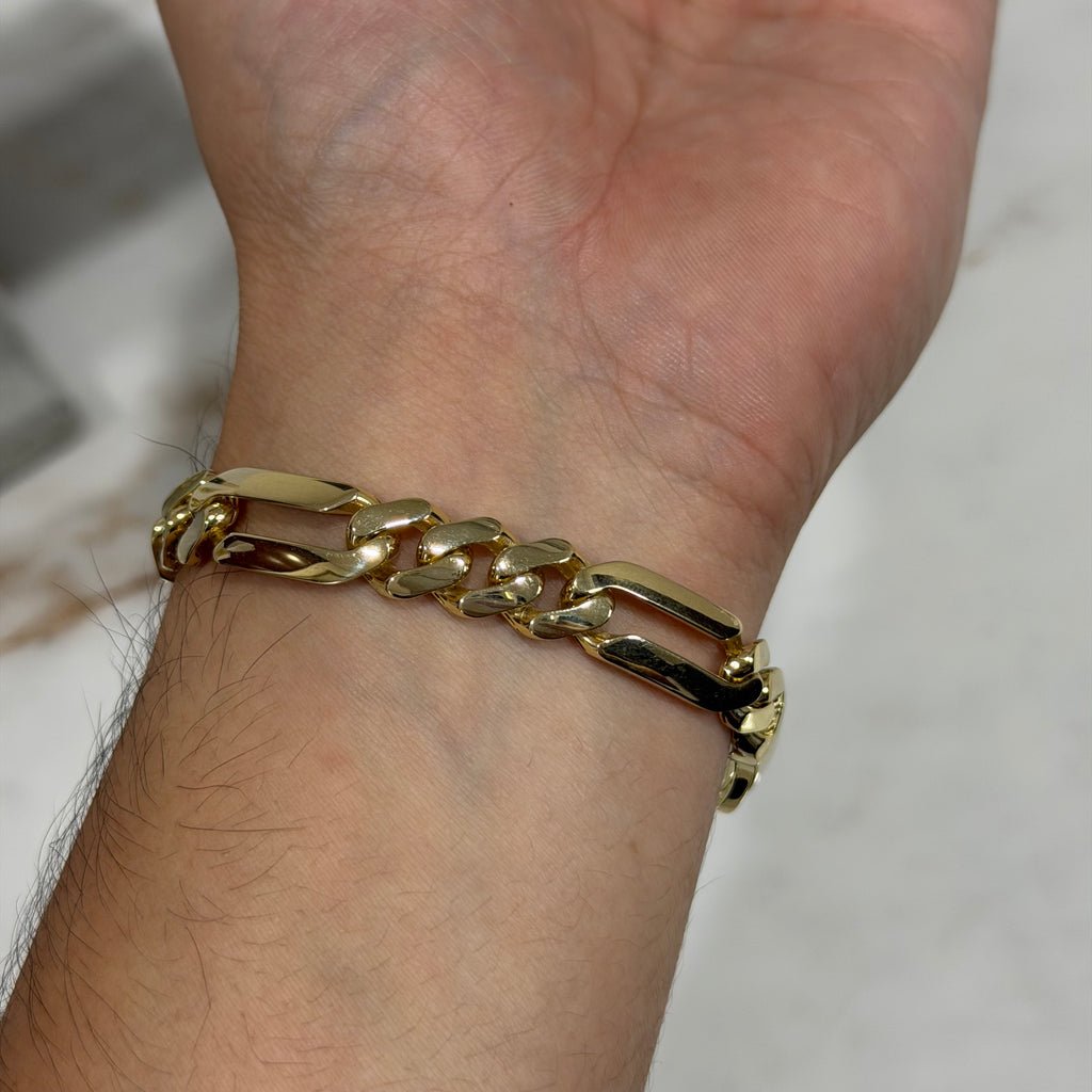 Pulso Fígaro Ancho Oro 10K