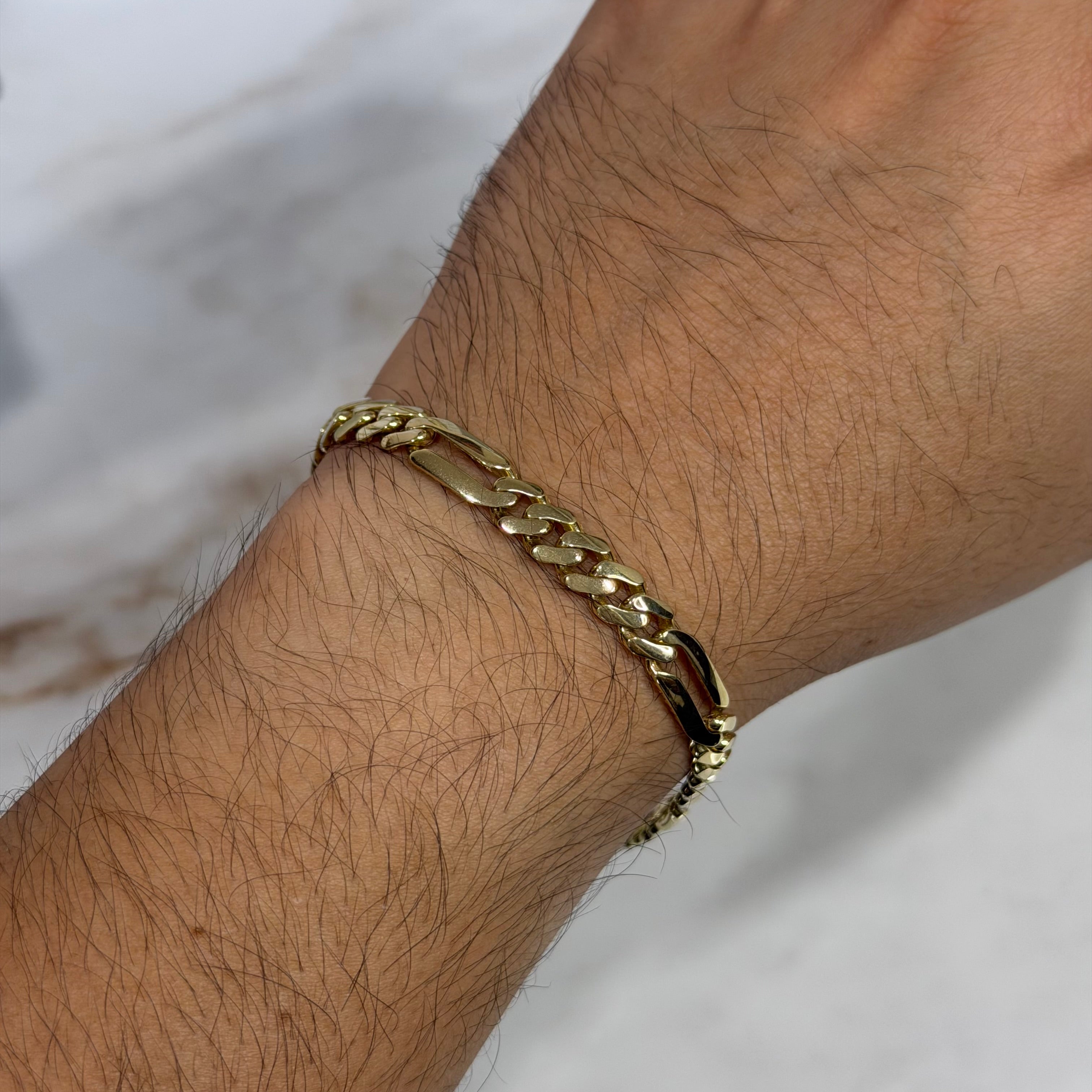 Pulso Fígaro Monaco Chain Oro 10K