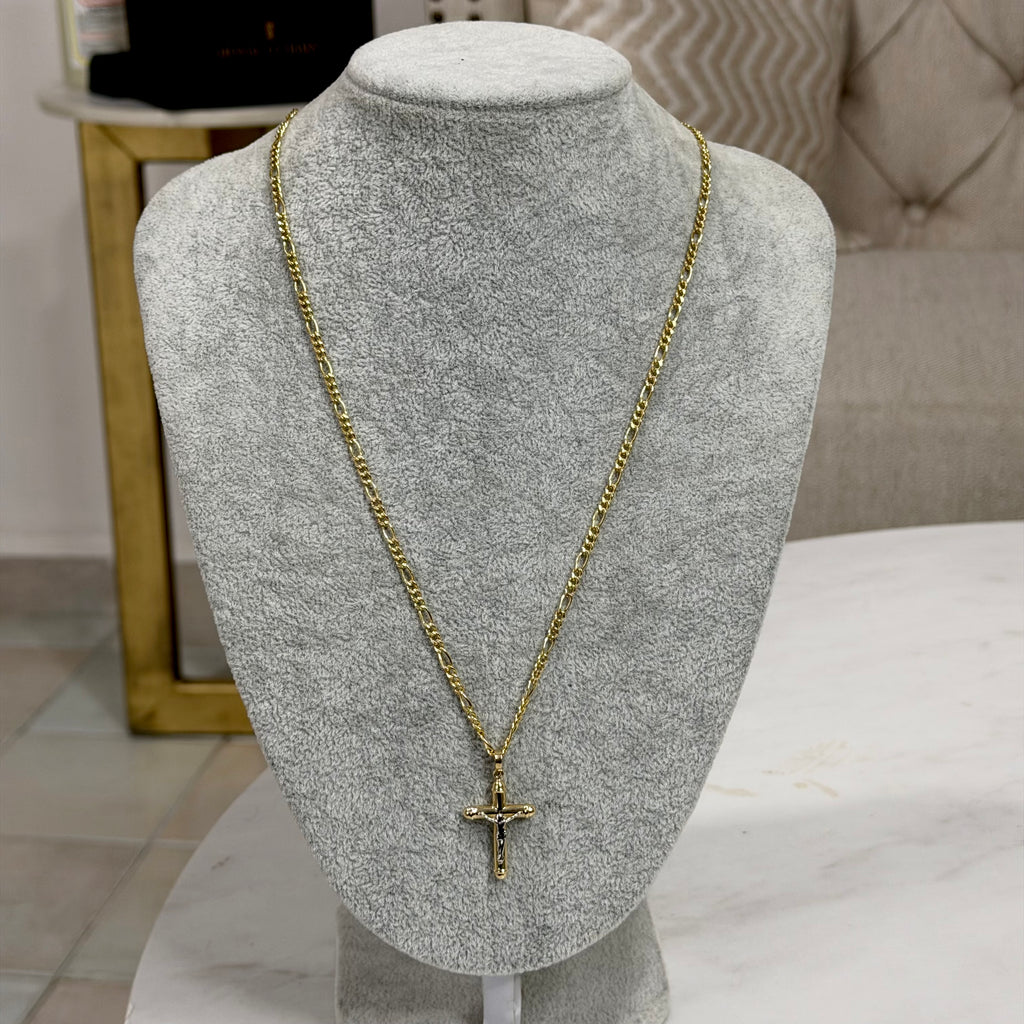 Cadena Tejido 3x1 + Cristo