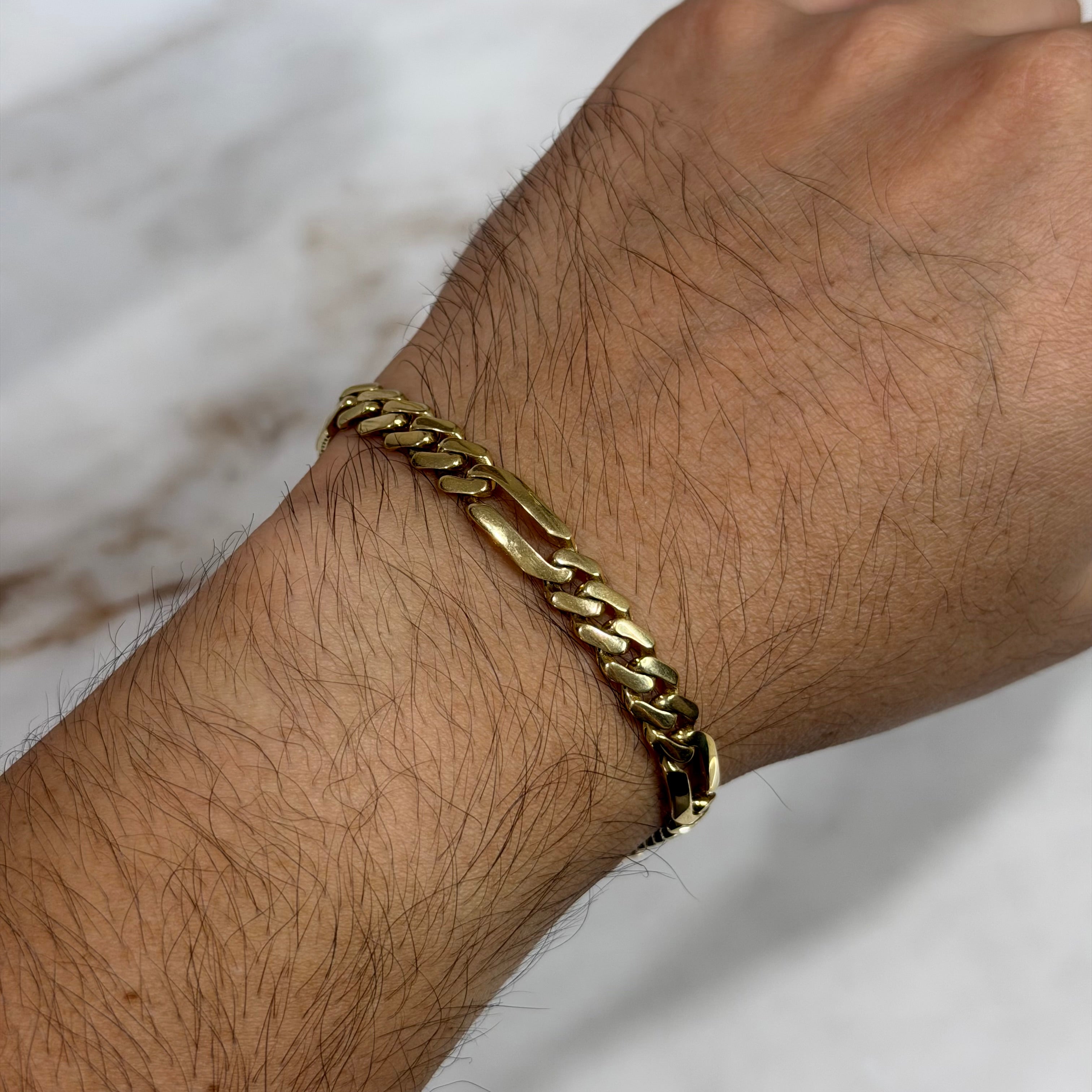 Pulso Fígaro Swarovski Baguette Oro 10K