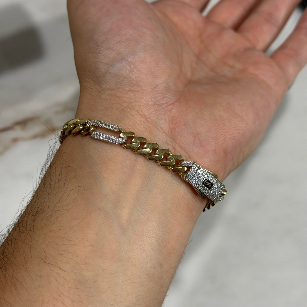 Pulso Fígaro Swarovski Oro 10K