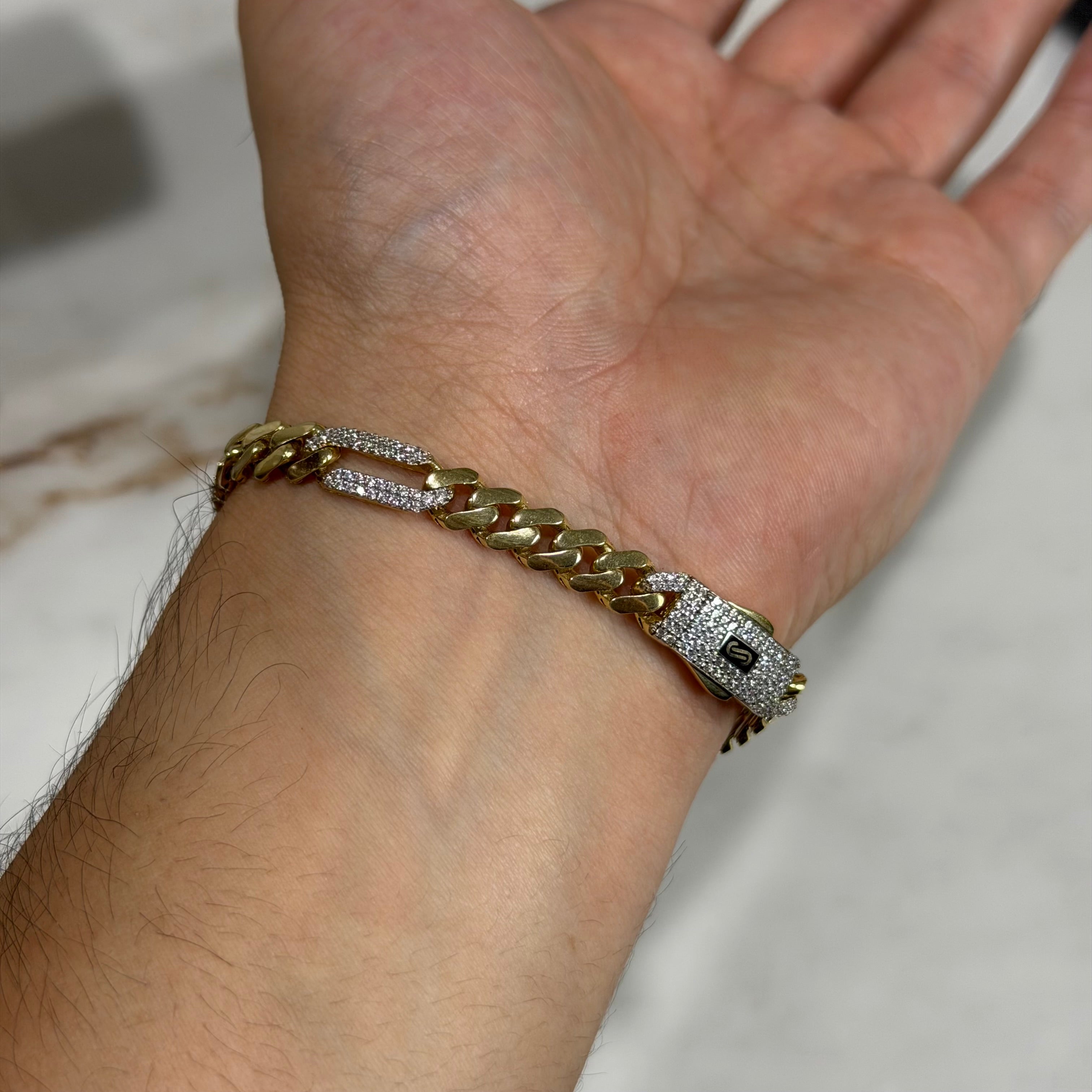 Pulso Fígaro Swarovski Oro 10K