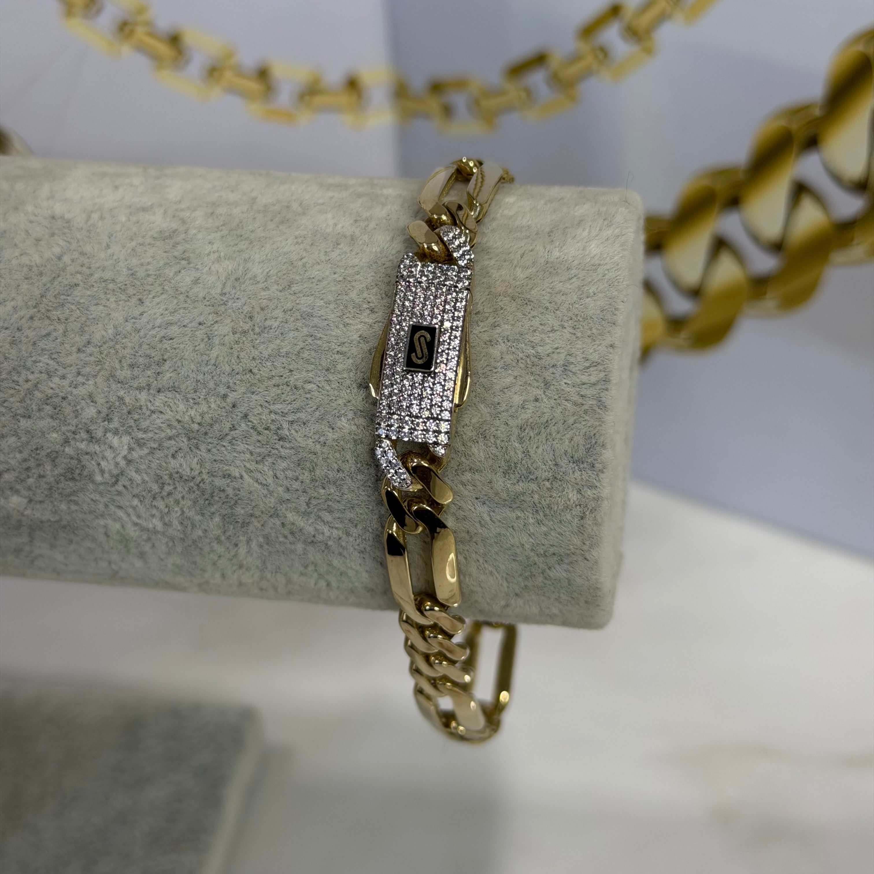 Pulso Fígaro Monaco Chain Oro 10K