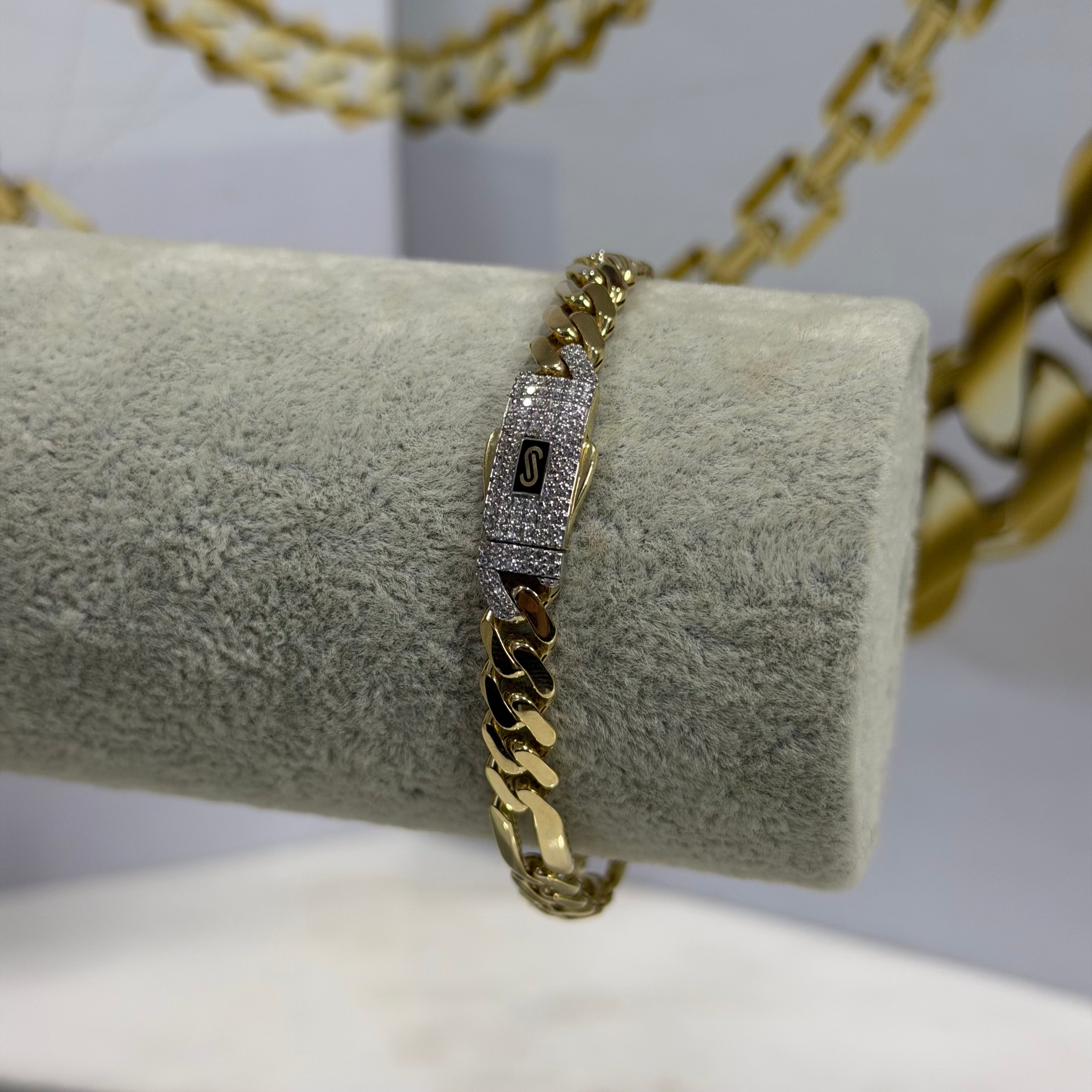Pulso Fígaro Monaco Chain Oro 10K
