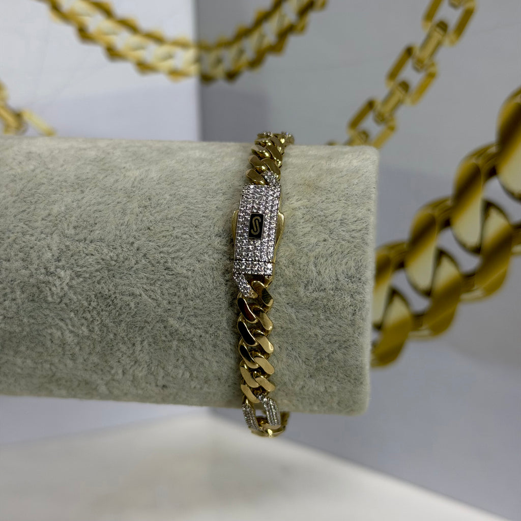 Pulso Fígaro Swarovski Oro 10K
