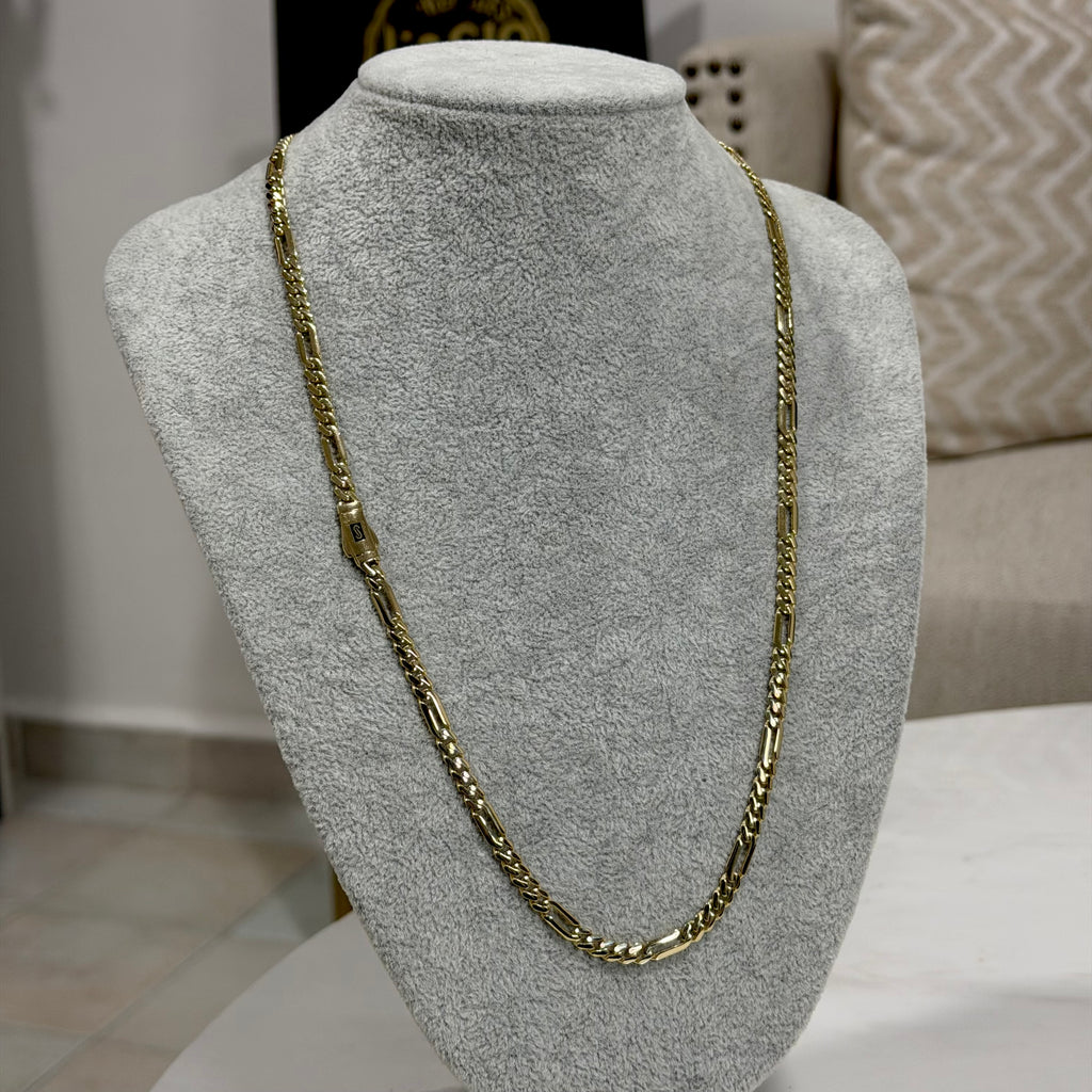 Cadena Fígaro Monaco Chain Oro 10K