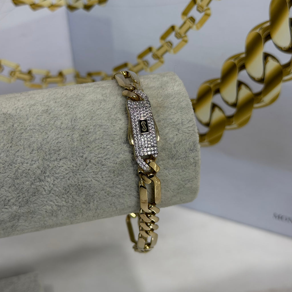 Pulso Fígaro Monaco Chain Oro 10K