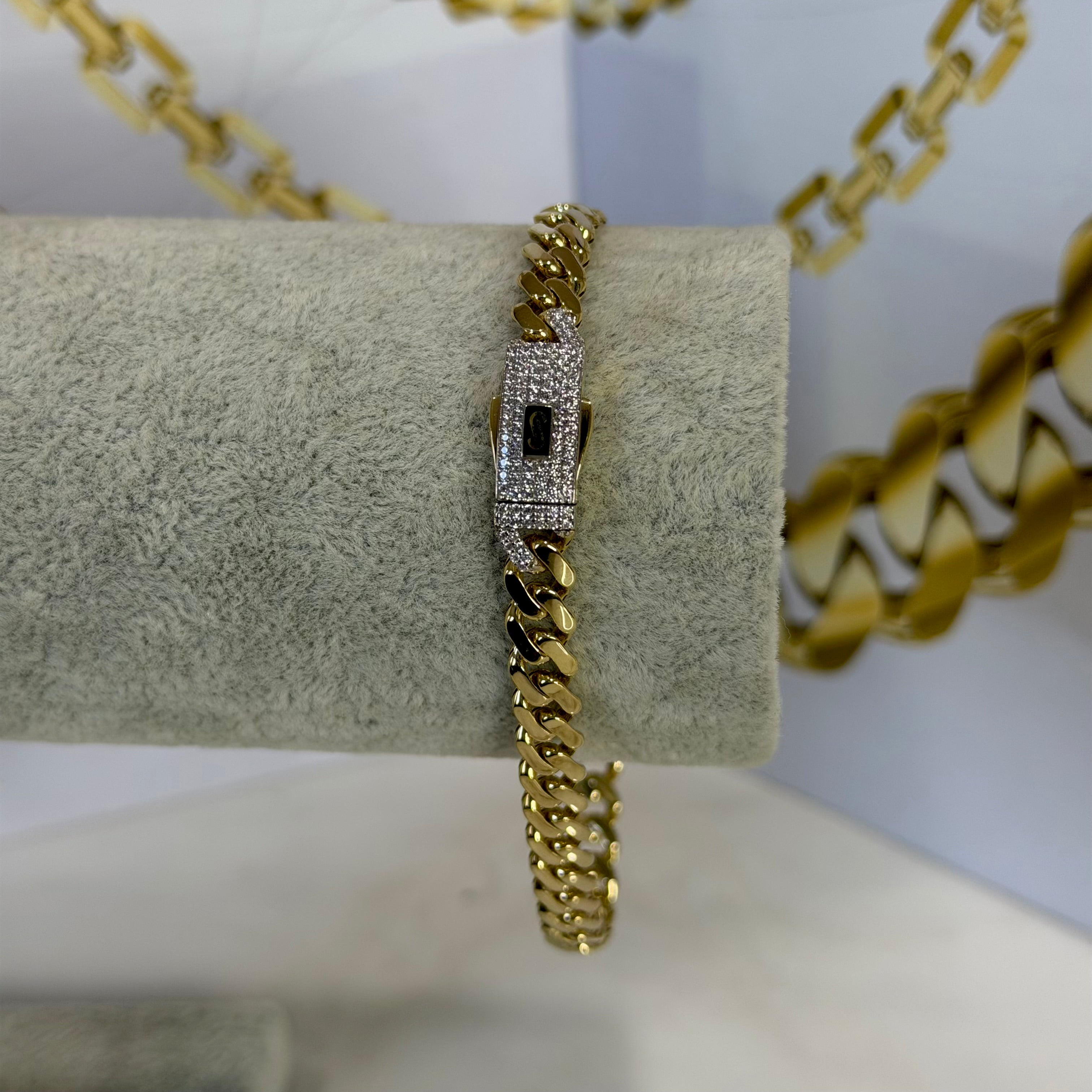 Pulso Classic Monaco Chain Oro 10K